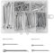 MOLENCO 230 Pcs Cotter Pins Assorted Kit, Stainless Steel Split Pin Assortment M1 M2 M2.5 M3 M4 M5 6 Sizes, Split Pins with Storage Box for Automotive, Marine, Machinery, Engine, Bike Repair