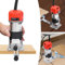 Défonceuse compacte, outil compact pour bois, 6 vitesses variables, fraiseuse à bois, rabotage des bords en bois, travail des meubles (rouge)