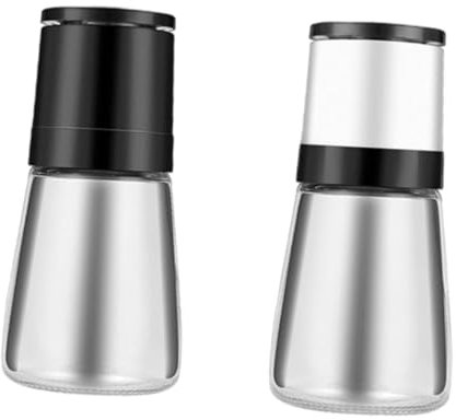 PRETYZOOM Manual Pepper Salt Grinder Glass Spice Grinder Pepper Shaker Spices Bottle Cumin Comfortable to Hold Operation