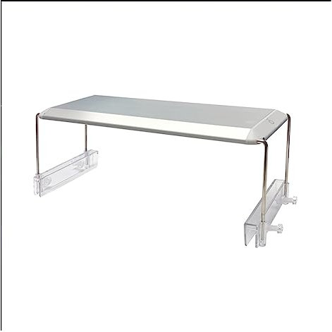 Aquariumlicht Amphibische Aquarium Clip Licht Aluminium Legierung Halterung Led Wasserdichte Wasserpflanzen/Meerwasser Korallen Spezielle Aquarium Beleuchtung 9W für Aquarium(40CM_A)