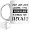 Biscuit Gift Mug | I Might Look Like I’m Listening to You But in My Head I’m Thinking About Biscuits Coffee Mug, Novelty Funny Biscuit Gift for a Biscuit Lover, Baker or Someone with a Sweet Tooth