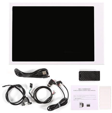 Csnbfiop 3.5Inch USB Small Screen PC Computer Memory Data Monitors AIDA64 Computer Temperature Display