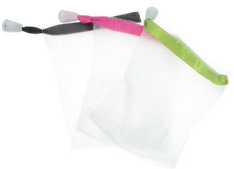 Beavorty Große Seifennetztasche Seifennetzbeutel-set 3-teilig Für Seifenhalter in Zufälliger Farbe Weiß