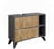 Vicco Waschbeckenunterschrank Leano, Anthrazit/Bergeiche, 80 x 62 cm mit 2 Schubladen