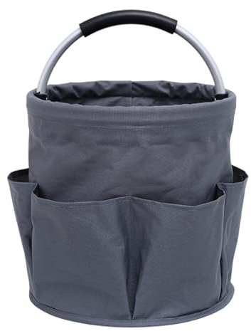 Large Cleaning Caddy Organizer with Handle, Multi-Pocket Storage Bag for Supplies, Foldable & Waterproof Design for Home Car Craft or Garden