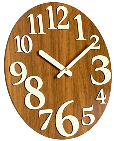 MAGICLULU Digital Beleuchtete Wanduhr Mit Großen Ziffern Für Schlafzimmer Und Wohnzimmer Geräuscharme Uhr Für Haushalt Und Büro Moderne Wanddekoration Uhr
