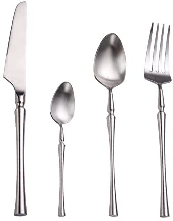 Luxurious 24-Piece Cutlery Set for 6 People: Elegant, Mirror-Polished, and Dishwasher Safe
