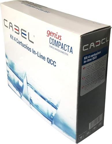 Set de 4 cartuchos de recambios de Filtros de Sistema de filtración de agua de Osmosis Inversa CABEL Compacta Originales