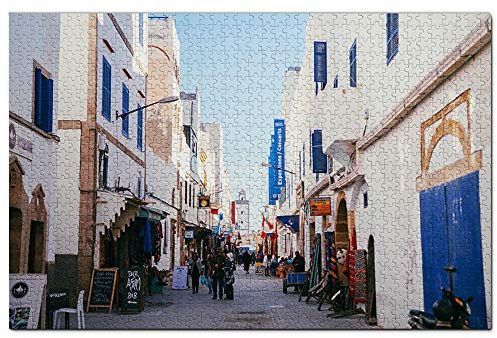 Marokko Medina von Essaouira Puzzle 1000 Teile Spielmotiv Reiseandenken 38x26cm