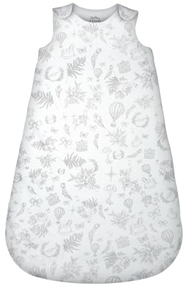 Stellou & friends Baby 1 TOG Ganzjahres-Schlafsack aus 100% Baumwolle | Weicher, hautfreundlicher Neugeborenen Strampelsack – OEKO-TEX zertifiziert & längenverstellbar von ca. 3–12 Monaten