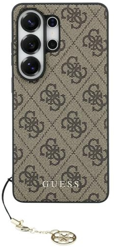 CG MOBILE Guess Klassischer Logo-Charme Hülle für Samsung Galaxy S26 Ultra (Braun)