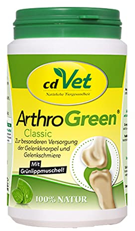 cdVet ArthroGreen Classic 165g - Nahrungsergänzung zur Unterstützung der Gelenke für Hund und für Katze durch Vitamine und Mineralien