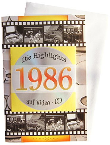 Geburtstagskarte 1986 mit Video-CD Jahreschronik