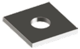 10 Stk. DIN 436 A2 17.5 Vierkant-Unterlegscheibe Holzbau EDELSTAHL A2 V2A