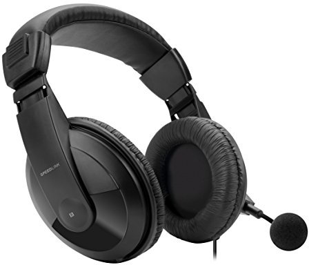 Speedlink Tenuri Casque avec Microphone et Télécommande Filaire pour la Playstation 4/PS4 (Raccordement Direct sur le Contrôleur, Connecteur Jack 3,5 Mm) Noir