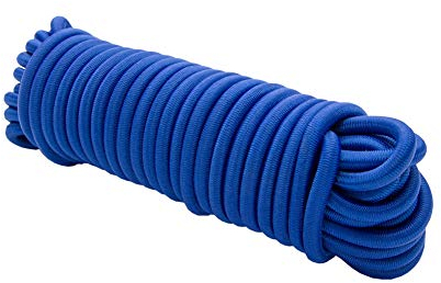 Dreamprint Expanderseil 20m Blau 6mm Ø - Gummiseil, Planenseil, elastisches Seil für Innen & Außen - Wetterfest & Reißfest - Ideal für Ladungssicherung, Planenbefestigung, Camping & Outdoor