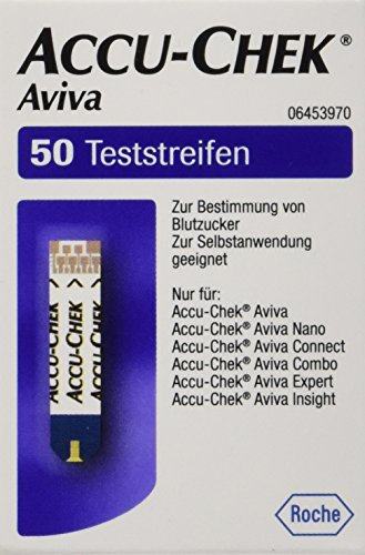 Accu Chek AVIVA Blutzuckerteststreifen, 1er Pack (1 x 50 Stück)