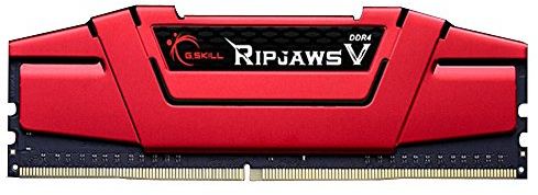 G.Skill Ripjaws F4-2666C15D-8GVR Arbeitsspeicher 8GB PC 2666 (CL15, 2X 4GB) DDR4-RAM Kit, Blazing Rot, 8GB (4GBx2) 2666MHz