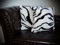 Natur-Fell-Shop Kissen Kissenhülle Dekokissen im Tierfell - Design Tierprint Animal Zebra (40cm x 40cm)