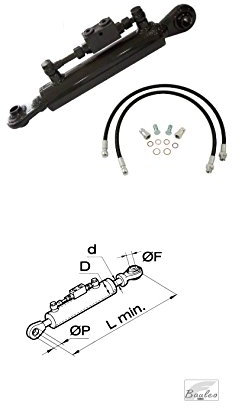 Tercer punto hidráulico para tractor completo de mangueras hidráulicas Faster 50648+50468