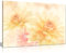 Panther Print Creme Gelb Pink Blumen aus weiß Leinwand Kunstdruck Bild, Ivory/Pink/White/Yellow, A0 91x61cm (36x24in)