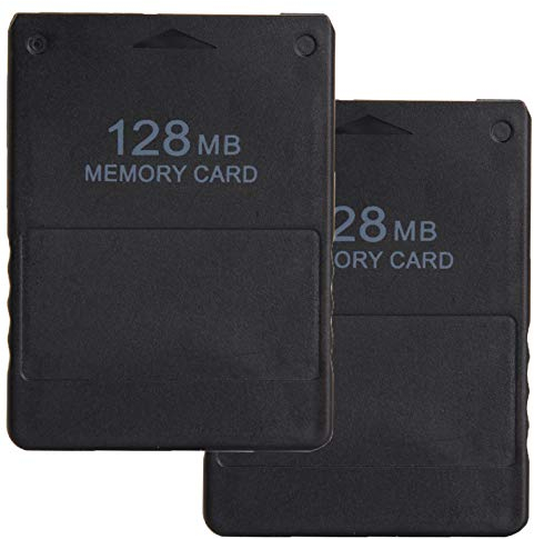 LEAGY 2 Paquetes Tarjeta de Memoria de 128MB para Sony Playstation 2 PS2