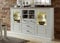 Froschkönig24 Lima Highboard montiert Pinie hell/Taupe