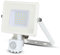 V-TAC VT-30-S-W, Faro LED Chip Samsung 30W con Sensore di Movimento e Crepuscolare e Interruttore Manuale di Bloccaggio Colore Bianco 4000K IP65