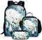 chaqlin Strapazierfähiger Rucksack für Kinder, Jungen, Mädchen, Teenager, 43,2 cm, Wolf, Tier Wolf-7 (3 Stück), One-Size, Rucksäcke