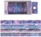 GLITZFAS 4er Set Washi Tape, Sternenhimmel Sternbild Masking Tape Klebebänder Set Dekoband für DIY Scrapbooking (Lila Sternenhimmel)