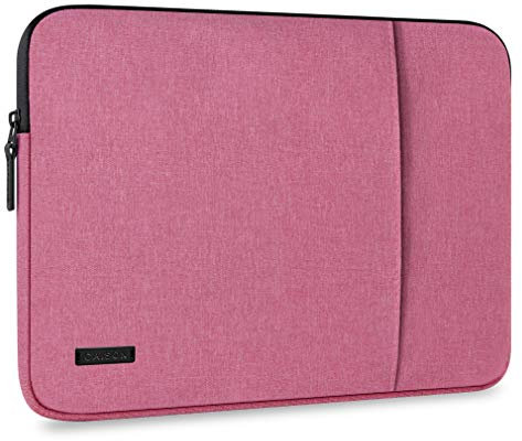CAISON 15.6-16 inch Laptop Sleeve Waterproof Shockproof Protective Case Gaming Notebook Bag for HP Victus 15 Pavilion 16, Lenovo LOQ 15, Dell Inspiron 16, MSI Summit Raider Pulse 16, Fuchsia Pink