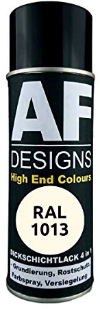Vernice spray 4 in 1, colore bianco perla, RAL 1013