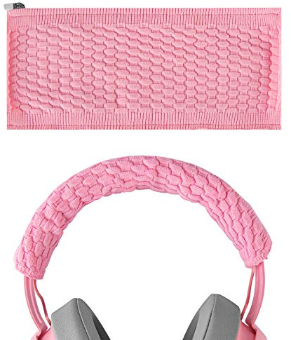 Geekria Flex Stoff-Kopfbügelbezug kompatibel mit Razer Kraken Pro V2, 7.1 V2, Ultimate und Tournament Edition Kopfhörern, Ersatz-Reparaturteil, einfache DIY-Montage (Pink)