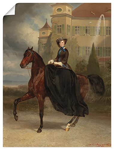 ARTLAND Wanddeko Poster & Kunstdrucke Wandposter 60x80 cm Hochformat Menschen Historische Person Kaiserin Elisabeth Sissi Braut Karl Theodor von Piloty U3GL