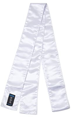 Playwell Martial Arts Kung-Fu-Schärpe, Satin, Weiß