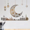 Qunkun Ramadan Aufkleber, Eid Mubarak Wandkunst Dekoration, Wand Aufkleber, Islamische Dekoration, Green, PVC, Klassisch, Rechteck, Geblümt, Indoor