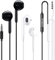 Per cuffie in-ear da 3,5 mm con cavo in auricolari, con microfono e controllo del volume per iPhone, iPod, iPad, MP3, Huawei, Samsung, auricolari leggeri con cuffie da 3,5 mm