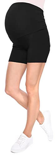 MijaCulture Legging de grossesse court et confortable pour femme enceinte M012