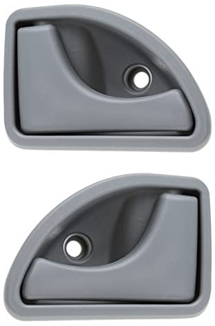 1 Paire de Poignées de Porte Intérieures de Voiture Avant Gauche et Droite Compatible avec Twingo Kangoo 8200259376 8200289434 8200247802 ABS Pièces de Rechange, Gris