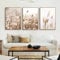 DLKAJFK Moderne Wandmalerei Plakat Set, Natürliche Landschaft Strand, Schilfblätter, Weiße Rosen, Leinwanddruck, Hintergrund Wanddekoration Plakat Set, Rahmenlos (Puwei,3Pcs-50x70cm)