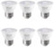 DiCUNO E27 LED Lampe 6W, Warmweiß 2700K, MR16 Scheinwerfer, 500lm in 60° Abstrahlwinkel, Ersetzt 50W Halogenstrahler, PAR16 kurze LED Spots, CRI90, kein Flackern, nicht dimmbar, 230V, 6er Pack