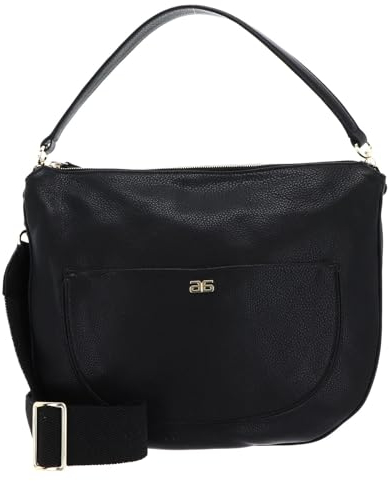Abro Leather Dalia Hobo Bag Clara L Black/Gold