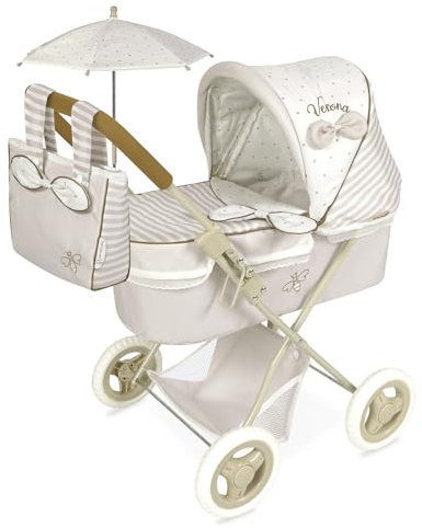 Carro de Muñecas Verona Plegable con Sombrilla DeCuevas 85078