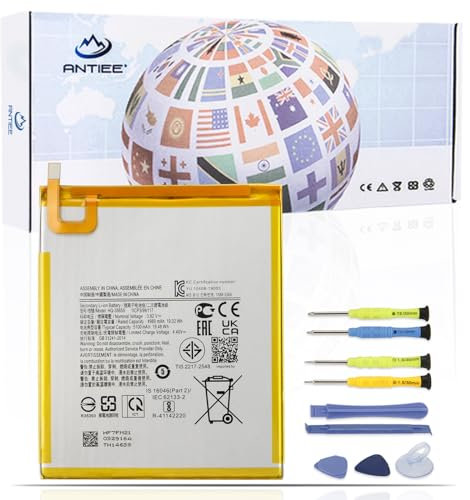 ANTIEE HQ-3565N HQ-3565S Tablet Batería para Samsung Galaxy Tab A7 Lite A7 Lite 8.7 2021 SM-T220 SM-T225 SM-T225C SM-T225N Series 3.82V 19.48Wh 5100mAh