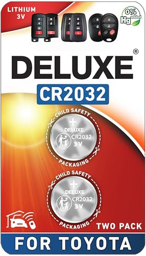 Deluxe Batteries Key Fob Battery Replacement for Toyota () Smart Remote (2 Pack)