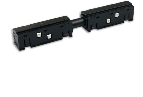 INNOVATE LED Linear-Verbinder Magnetschienensystem für Schienensystem Lampen schwarz Deckenbeleuchtung LED Schiene eckig LED Balken 45° biegbar max. 6A, 4-polig (+ | - | DALI+ | DALI-)