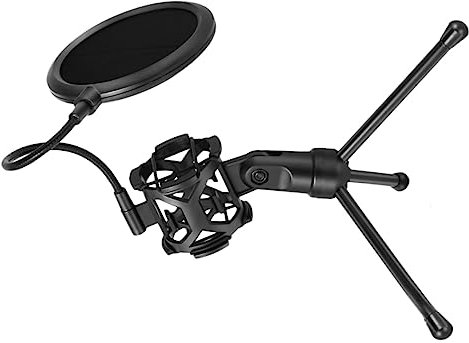 JOINPAYA Professional Studio Microphone Stand Lightweight Tripod Filter Abs Material for Music Broadcasting Singing Streaming