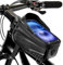 Dyaucwpo Bolsa Cuadro Bicicleta, Bolsa Móvil de Bicicleta Impermeable, Bolsa Manillar Bicicleta con Pantalla Táctil Sensible a TPU, Bolsa de Bicicleta, para Teléfono Móvile de Menos de 6.8''