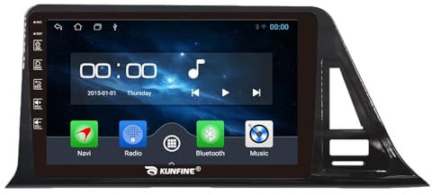 Car CarPlay Android Auto Navigazione Stereo GPS Radiocamera retromarcia Display 9 IPS Touchscreen Headunit Tablet Pad Lettore mediale Per Toyota Izoa C-Hr 2018-2021 LHD UV BLACK HIGH, 4 Core 2G+64G
