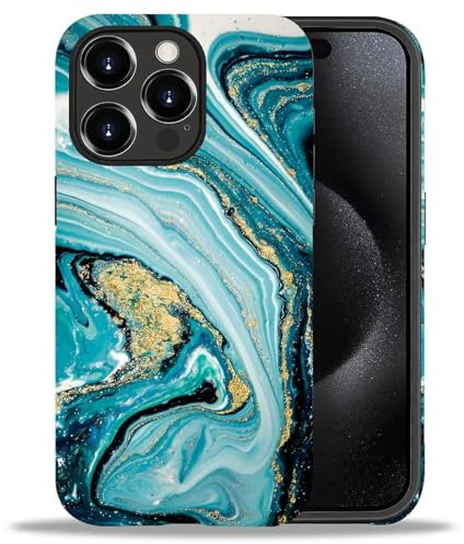 artslion Case for iphone 14 Promax 6.7 in, Blue Marble Phone Case for Women Girl Men-Durable Protection Case for iphone 14 Promax